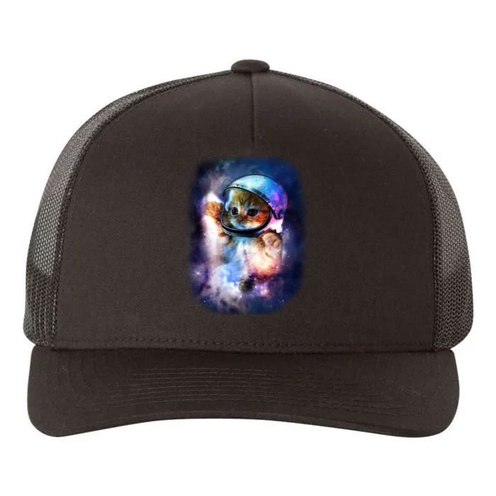 Astronaut Cat In Space Yupoong Adult 5-Panel Trucker Hat