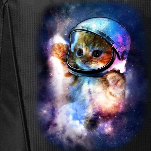 Astronaut Cat In Space City Backpack