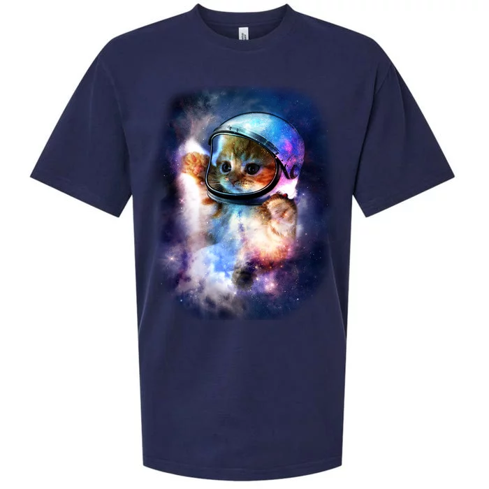 Astronaut Cat In Space Sueded Cloud Jersey T-Shirt