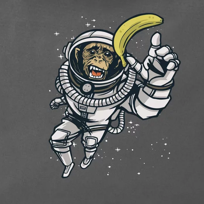 Astronaut Chimp Banana Zip Tote Bag