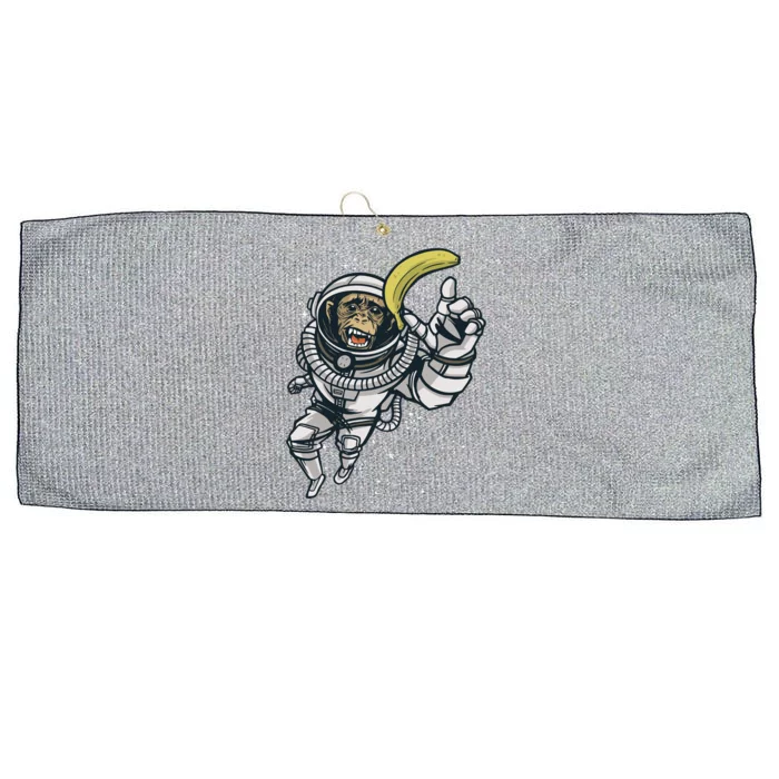 Astronaut Chimp Banana Large Microfiber Waffle Golf Towel