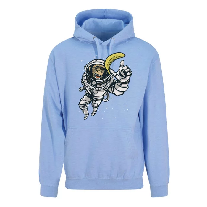 Astronaut Chimp Banana Unisex Surf Hoodie