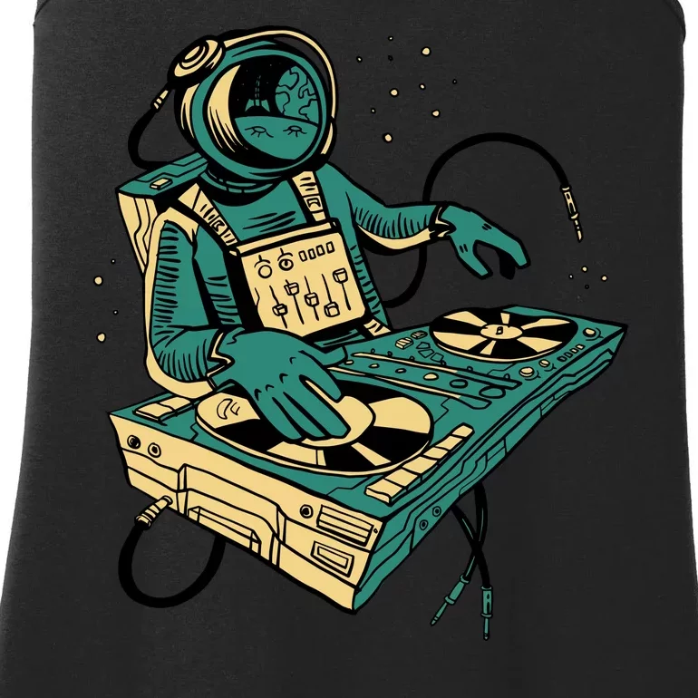 Astronaut Djing Space Ladies Essential Tank