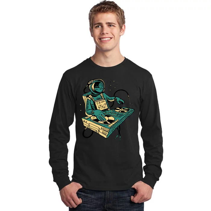 Astronaut Djing Space Tall Long Sleeve T-Shirt