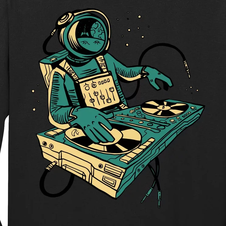 Astronaut Djing Space Tall Long Sleeve T-Shirt