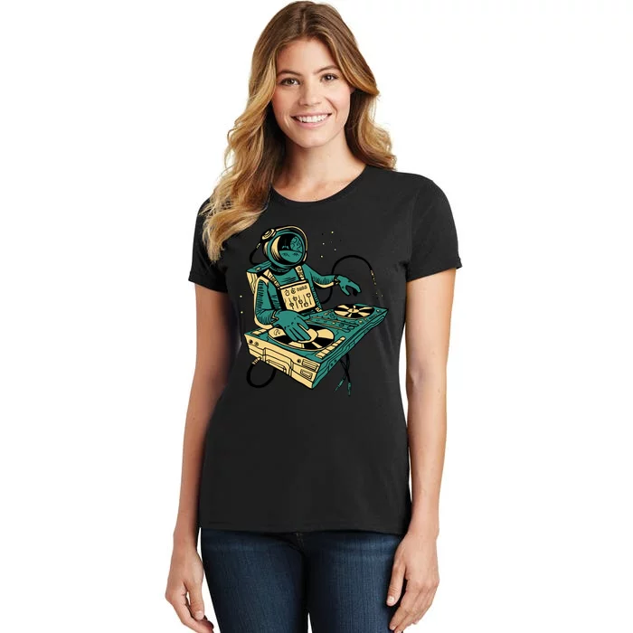 Astronaut Djing Space Women's T-Shirt