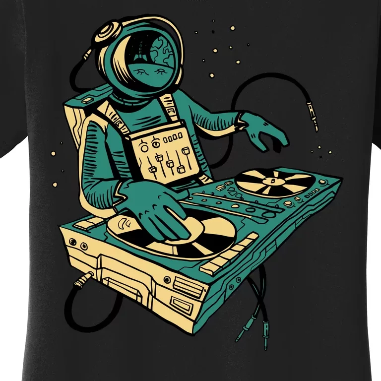 Astronaut Djing Space Women's T-Shirt