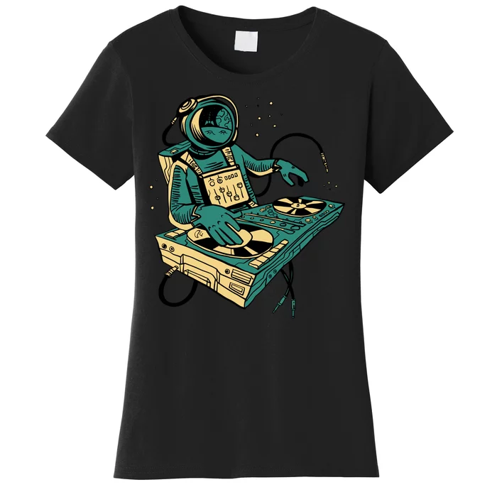 Astronaut Djing Space Women's T-Shirt