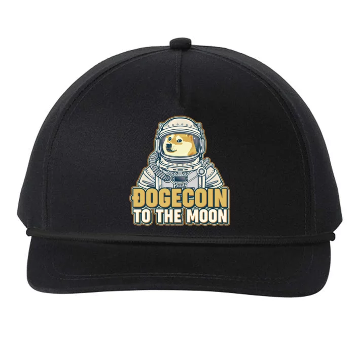 Astronaut Dogecoin To The Moon Crypto Snapback Five-Panel Rope Hat