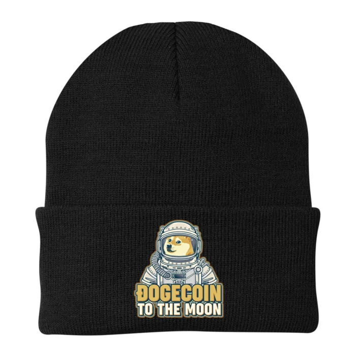 Astronaut Dogecoin To The Moon Crypto Knit Cap Winter Beanie