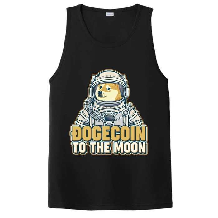 Astronaut Dogecoin To The Moon Crypto Performance Tank