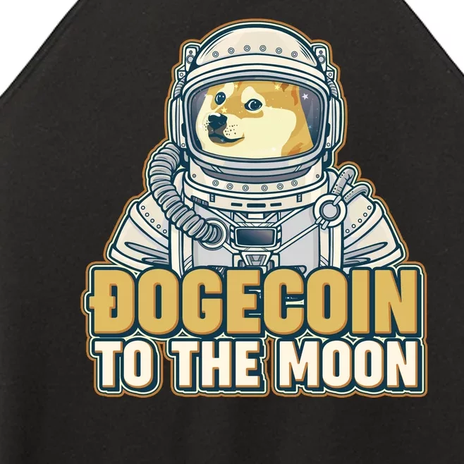 Astronaut Dogecoin To The Moon Crypto Women’s Perfect Tri Rocker Tank