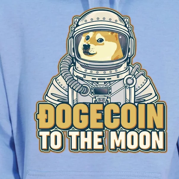 Astronaut Dogecoin To The Moon Crypto Unisex Surf Hoodie