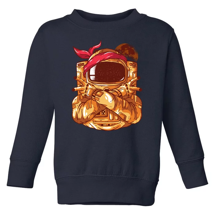 Astronaut Gangsta Toddler Sweatshirt