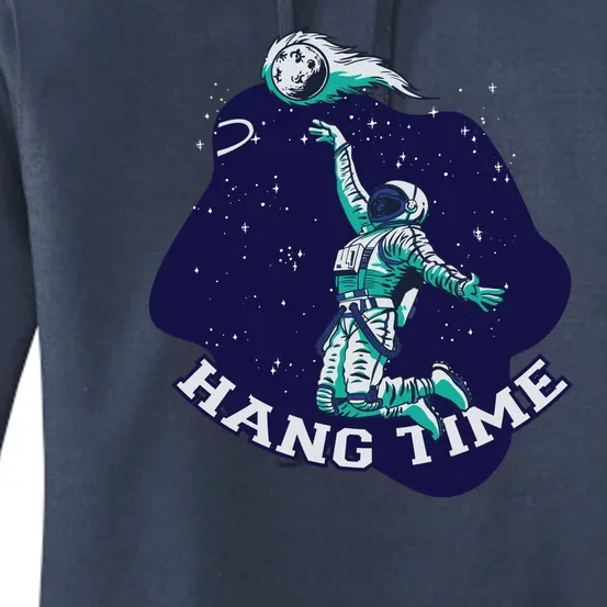 Astronaut Hang Time Basketball Women's Pullover Hoodie