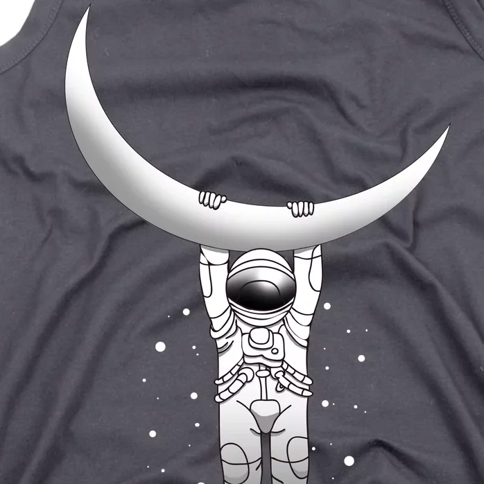 Astronaut Hanging From The Moon Tank Top