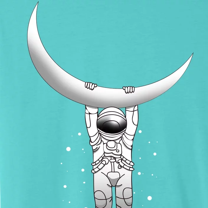 Astronaut Hanging From The Moon ChromaSoft Performance T-Shirt