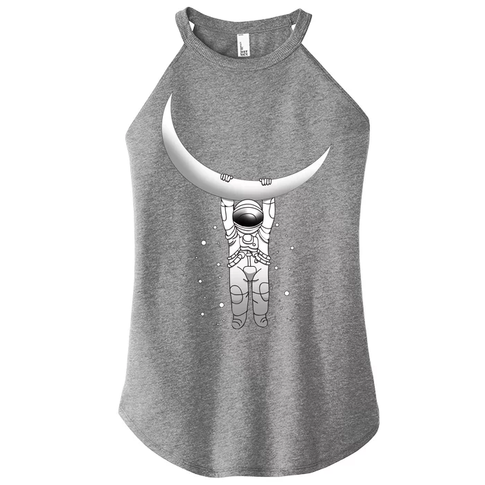 Astronaut Hanging From The Moon Women’s Perfect Tri Rocker Tank