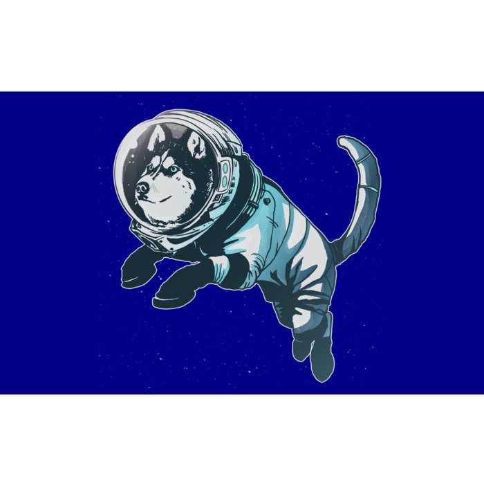 Astronaut Husky Dog Space Bumper Sticker