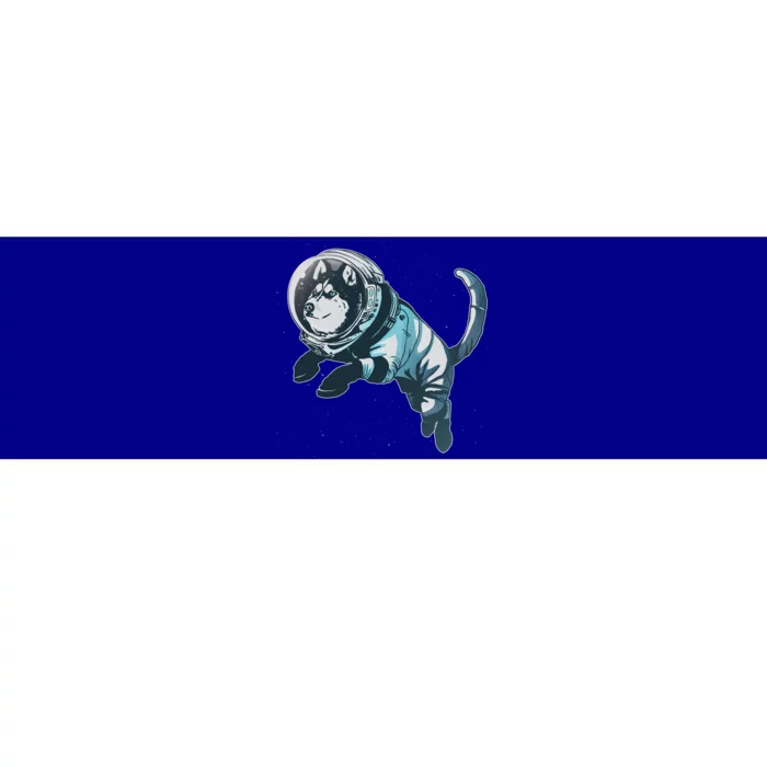 Astronaut Husky Dog Space Bumper Sticker