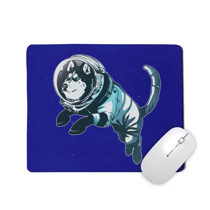 Astronaut Husky Dog Space Mousepad