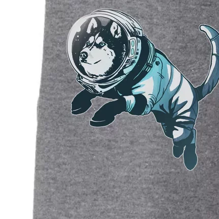 Astronaut Husky Dog Space Doggie 3-End Fleece Hoodie