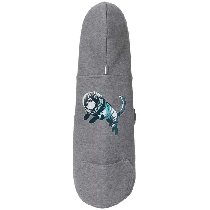 Astronaut Husky Dog Space Doggie 3-End Fleece Hoodie