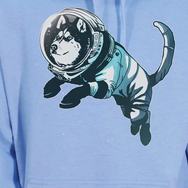 Astronaut Husky Dog Space Unisex Surf Hoodie