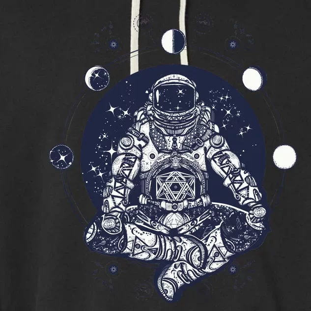 Astronaut in the lotus position Garment-Dyed Fleece Hoodie