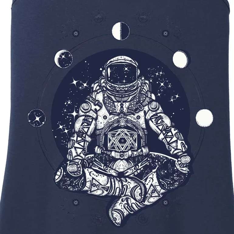 Astronaut in the lotus position Ladies Essential Tank