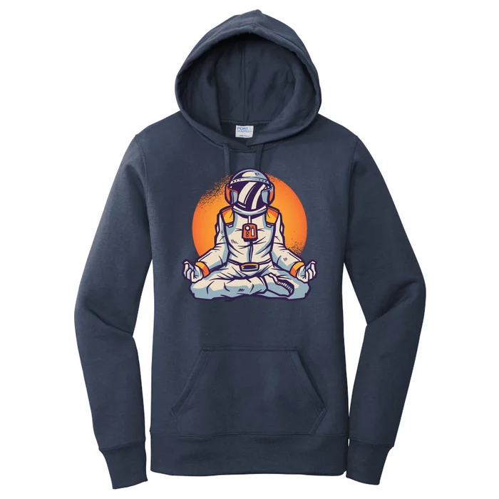 Astronaut Meditating Women's Pullover Hoodie