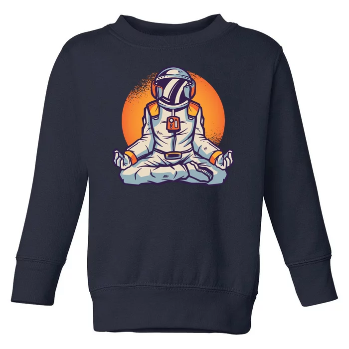 Astronaut Meditating Toddler Sweatshirt