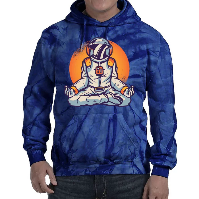 Astronaut Meditating Tie Dye Hoodie