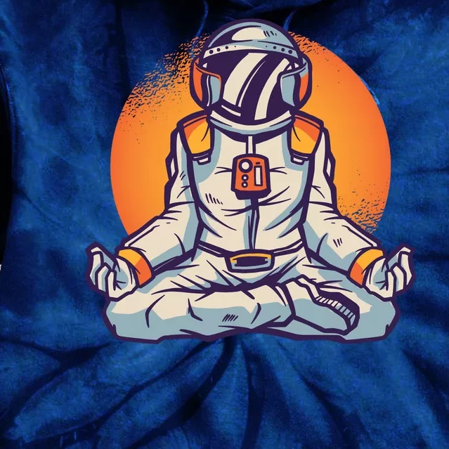 Astronaut Meditating Tie Dye Hoodie