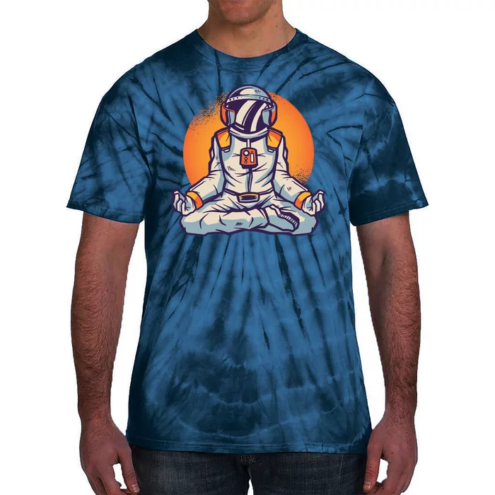 Astronaut Meditating Tie-Dye T-Shirt