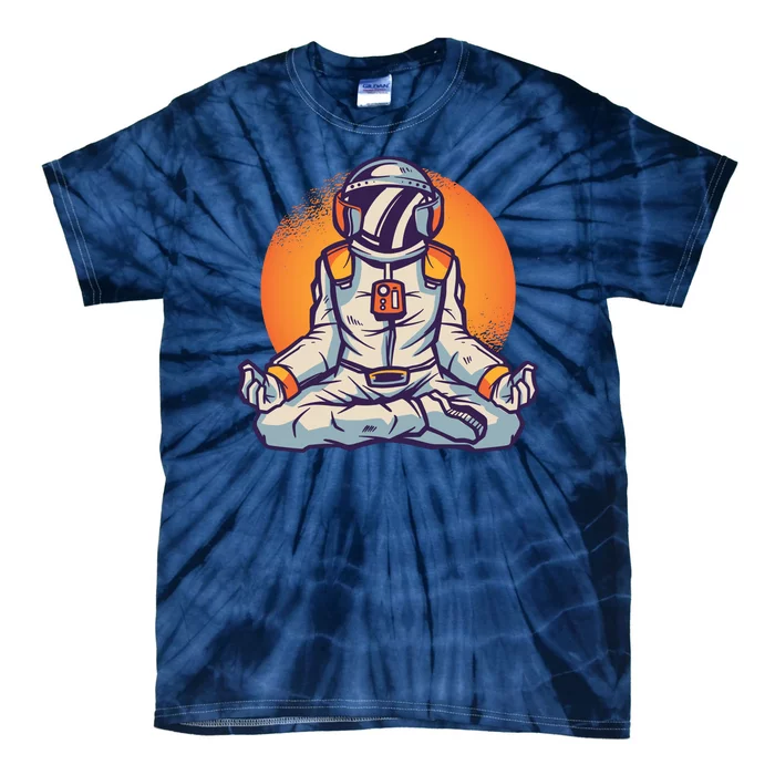 Astronaut Meditating Tie-Dye T-Shirt