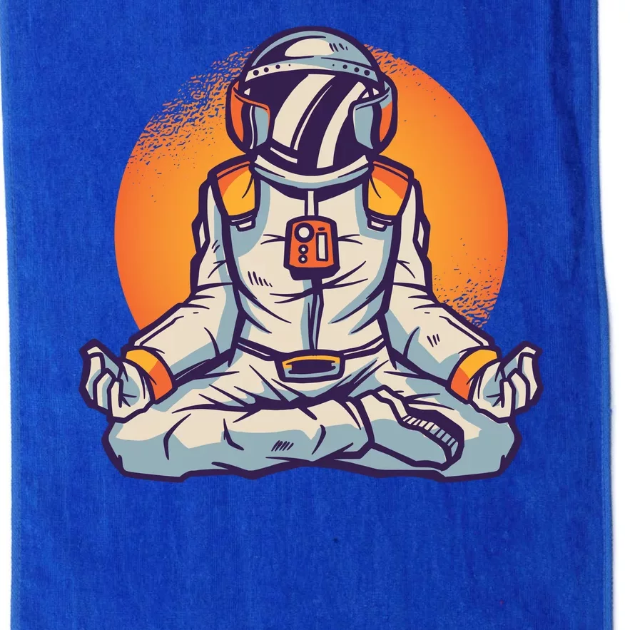 Astronaut Meditating Platinum Collection Golf Towel