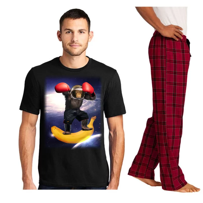 Astronaut Monkey Boxing In Space Pajama Set