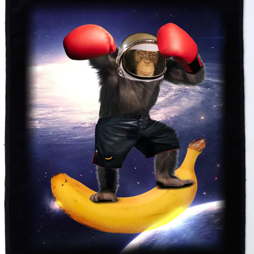 Astronaut Monkey Boxing In Space Platinum Collection Golf Towel