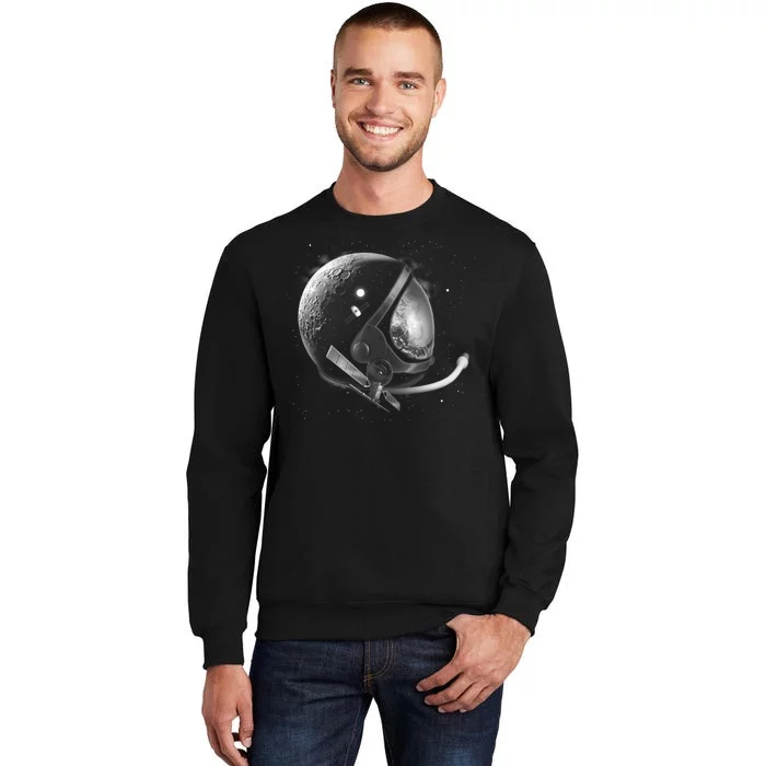 Astronaut Moon Helmet Tall Sweatshirt