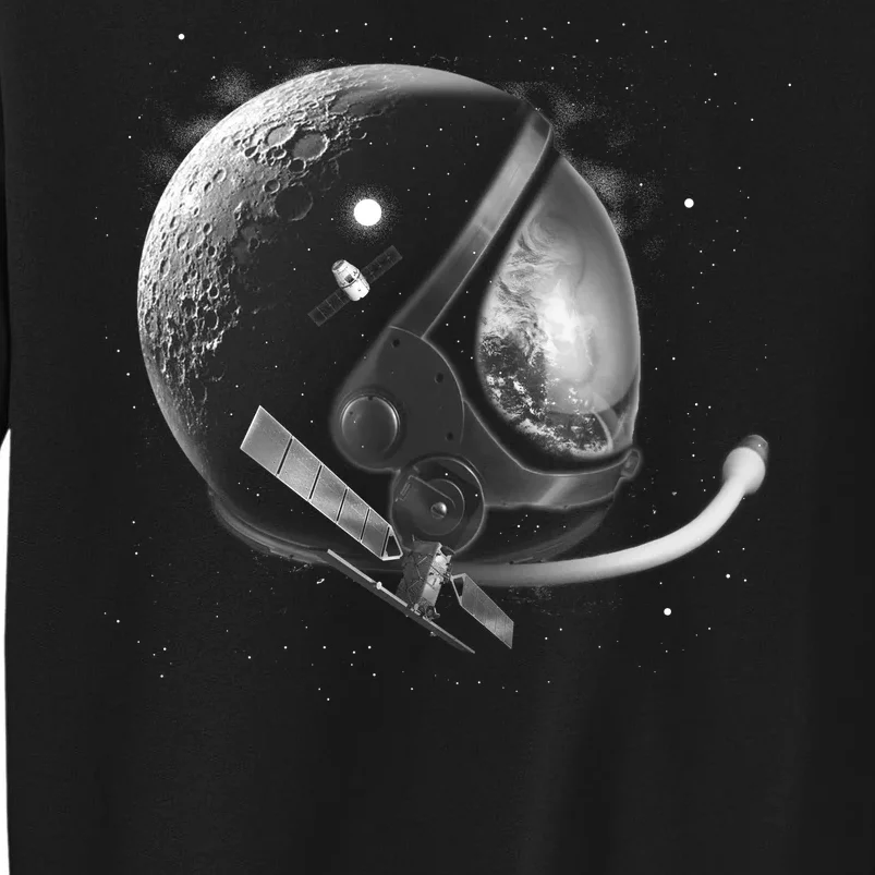 Astronaut Moon Helmet Tall Sweatshirt