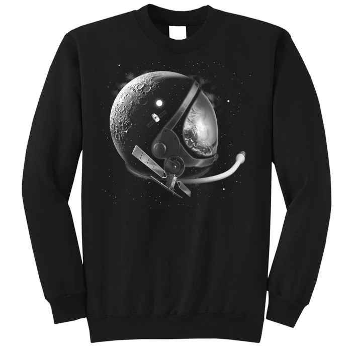 Astronaut Moon Helmet Tall Sweatshirt