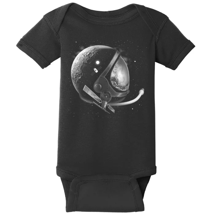 Astronaut Moon Helmet Baby Bodysuit