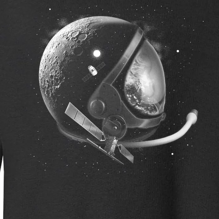 Astronaut Moon Helmet Toddler Sweatshirt