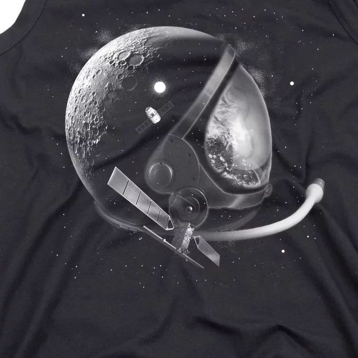 Astronaut Moon Helmet Tank Top