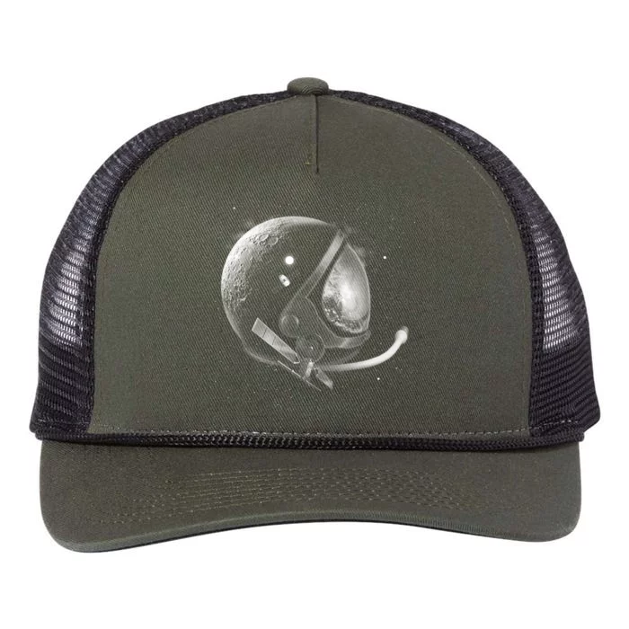 Astronaut Moon Helmet Retro Rope Trucker Hat Cap