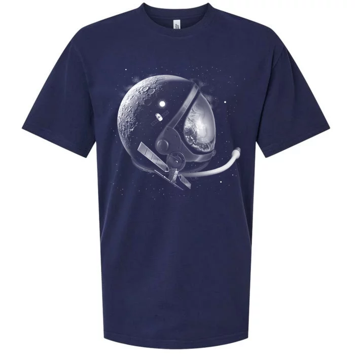 Astronaut Moon Helmet Sueded Cloud Jersey T-Shirt