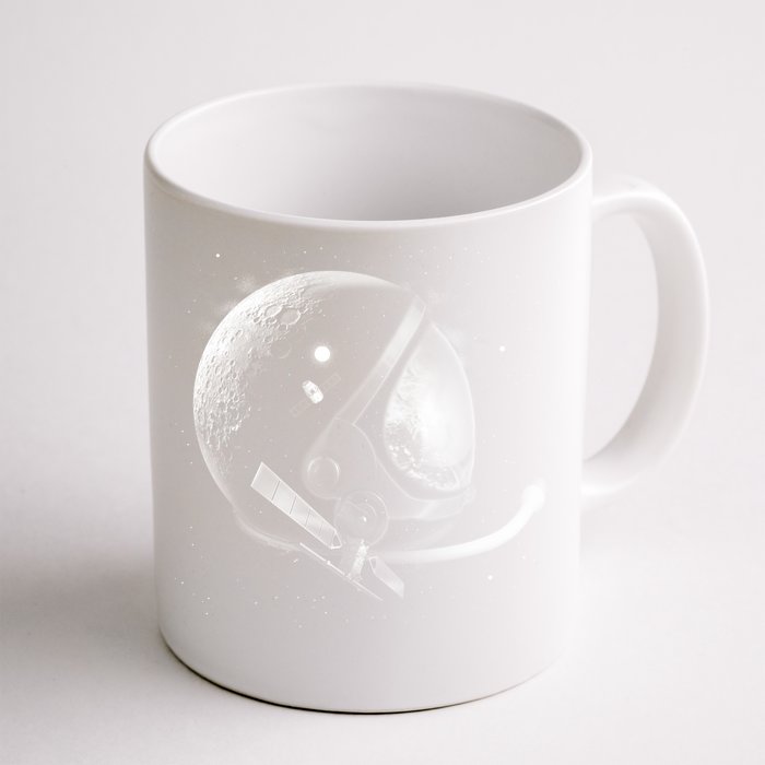 Astronaut Moon Helmet Front & Back Coffee Mug