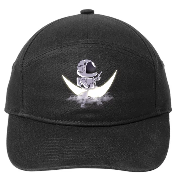 Astronaut Moon Sailing 7-Panel Snapback Hat