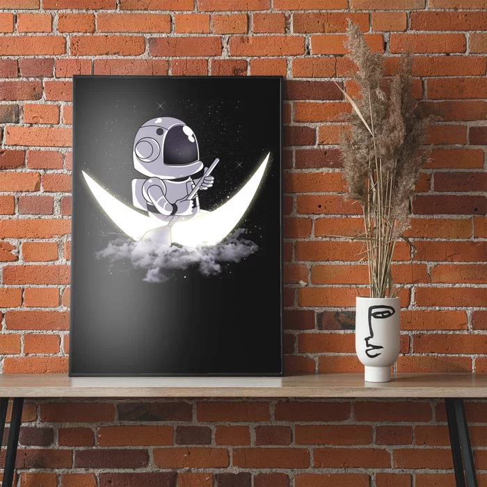 Astronaut Moon Sailing Poster